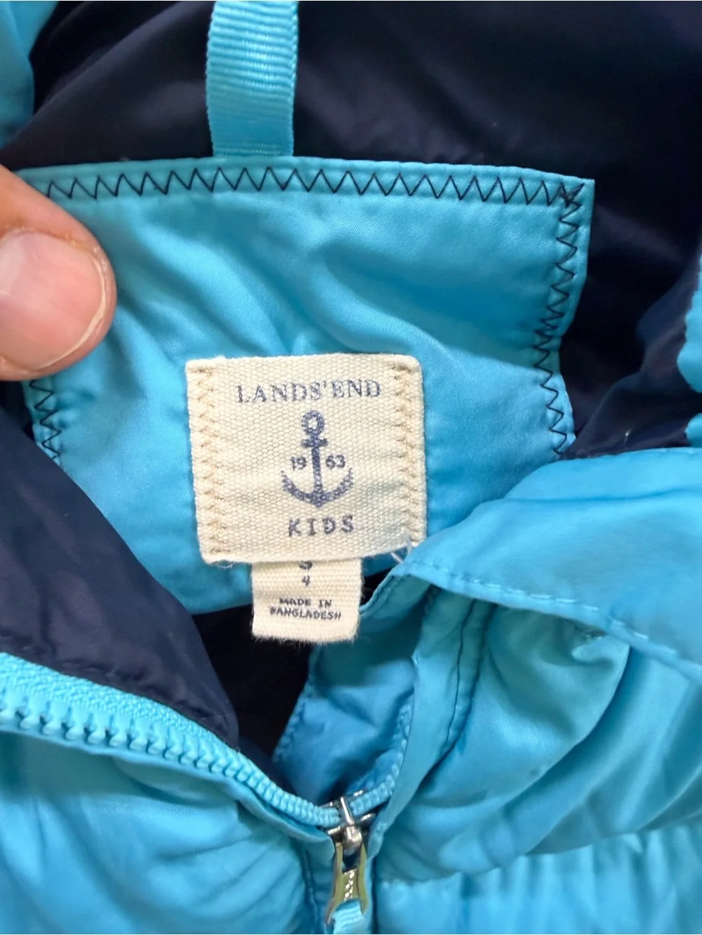Lands End sleeveless quilted